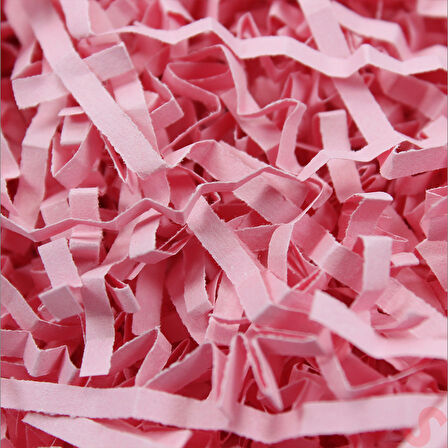 Zikzak Kırpıntı Kağıt Paketleme Dolgu Malzemesi, 50 gr - Pembe