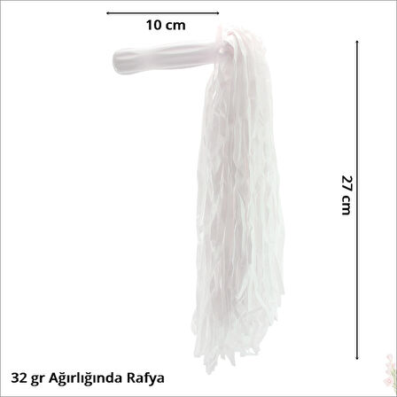 Gösteri Ponponu, 2 Adet x 32 gr - Beyaz