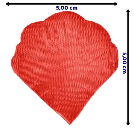 Yapay Gül Yaprakları, 500 Adet - Kırmızı