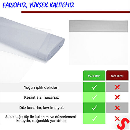 SüSLeme Tülü Kristal Tül, 3 mt en x 1 mt uzunluk - Gümüş