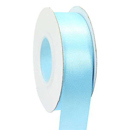 Saten Kurdele, 2,50 cm x 23 mt - 6 Renk Seçenekli - MAVİ