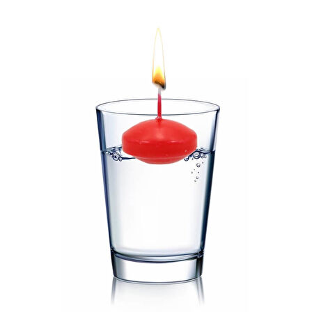 Suda Batmadan Yüzen MuM, 5 Adet - Kırmızı