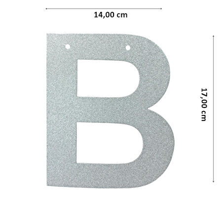 Bride To Be Banner, 3,50 mt, Gümüş