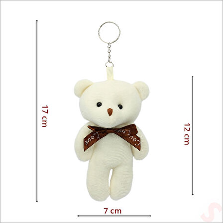 Pelüş Ayıcık Anahtarlık, 12 cm x 7 cm