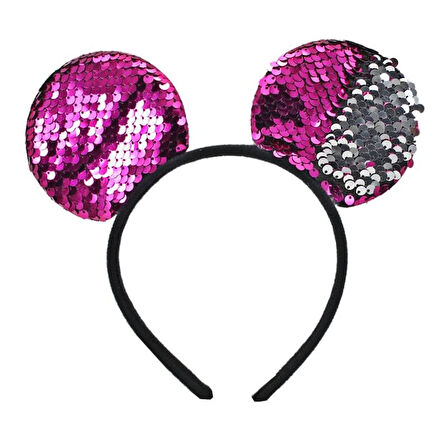 Pul Payetli Parti Tacı, Fuşya