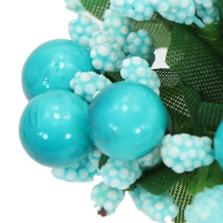 Yapay Çiçek, 12 Adetli Tomurcuk Cipso, 10 cm, Mavi - 6 Demet