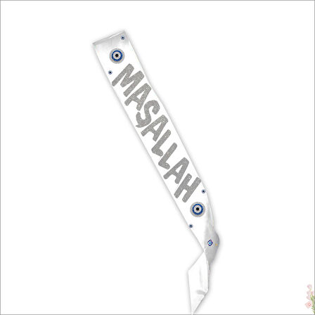 Sünnet Maşallah Kuşak, 6cm x 170 cm - Gümüş