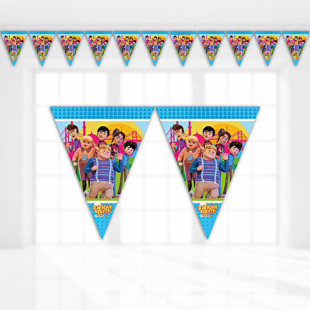 Rafadan Tayfa Üçgen Bayrak Flama - 3,20 mt.