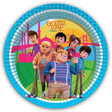 Rafadan Tayfa Karton Tabak - 23cm x 8 Adet
