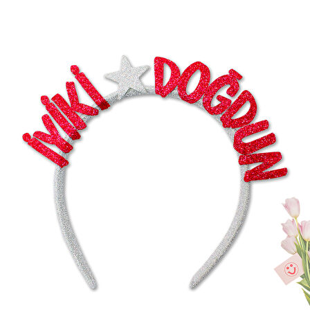 İyiki Doğdun Taç - Kırmızı