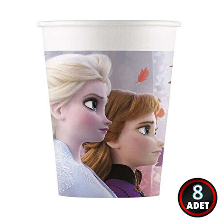 Frozen II Karton Bardak - 8 Adet