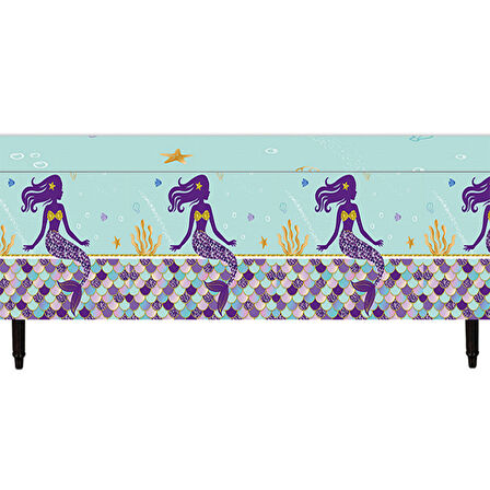 Pırıltılı Deniz Kızı Masa Örtüsü - 120cm x 180cm