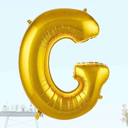 G Harf Folyo Balon, 100 cm - Altın