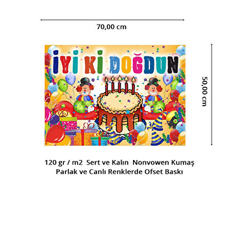 İyiki Doğdun Afiş - 70cm x 50cm