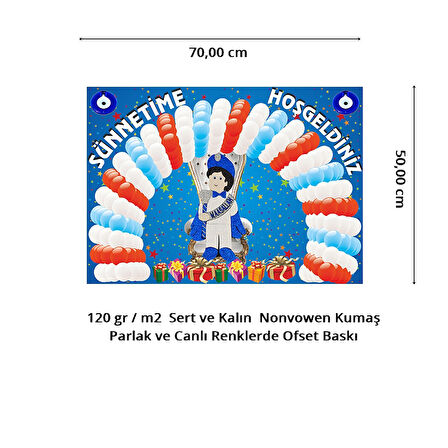 Sünnetime Hoşgeldiniz Afiş - 70cm x 50cm