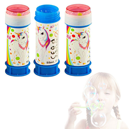 Unicorn Rainbow Köpük Baloncuk - 3 Adet