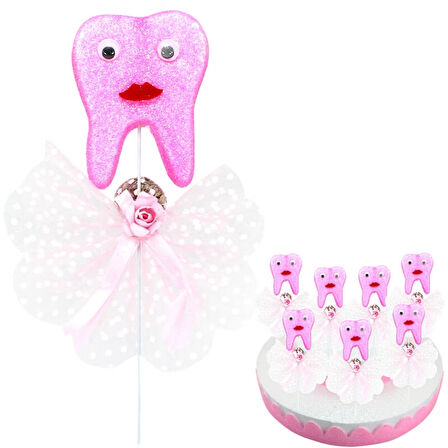 Diş Buğdayı Lavantalı Çubuk Süs, Pembe, 30 Adet