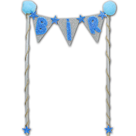 Pasta Süsü 27cm x 15cm, BİR - Mavi