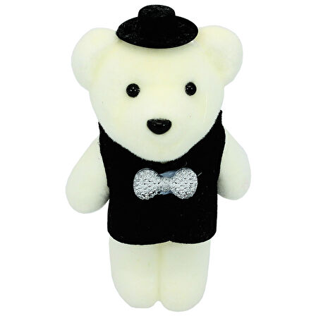 Minik Ayıcık SüS, 11cm x 6cm - Siyah - 1 Adet