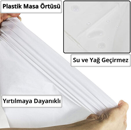 Masa Örtüsü 137cm x 270cm - Beyaz