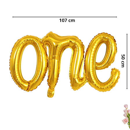 One Folyo Balon, 107 cm x 50 cm - Altın