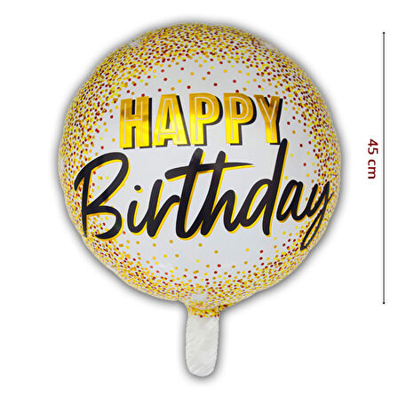 Happy Birthday Folyo Balon - 45cm