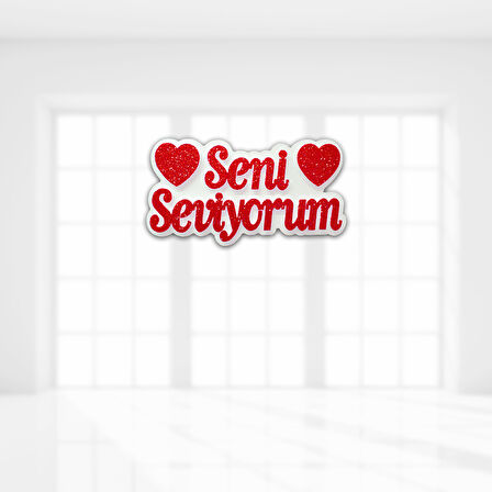 Seni Seviyorum Strafor Süs - 30cm x 17m