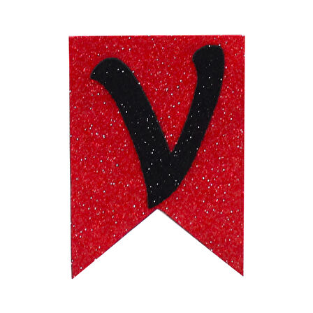 Kalpli Love, Simli Eva Uzar Yazı - 17cm x 115cm