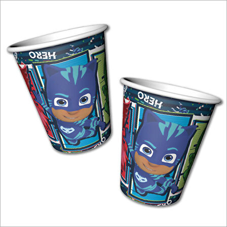 PijaMaskeliler Trend Karton Bardak - 8 Adet