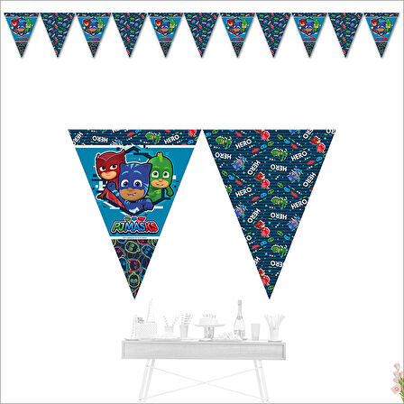 PijaMaskeliler Trend Üçgen Bayrak Flama - 3,2 mt