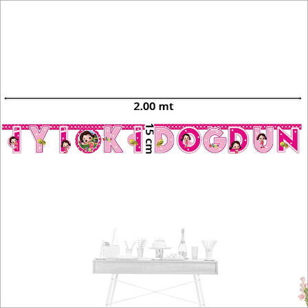 Niloya İyiki Doğdun Yazı - 2 mt