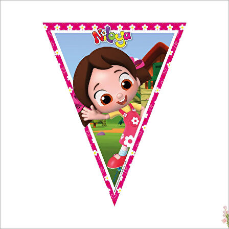 Niloya Üçgen Bayrak Flama - 3,2 mt