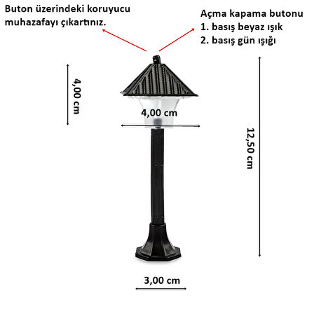 Led Sokak Lambalı Peluş Ayıcık Çift - 16cm x 15cm