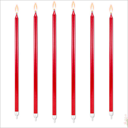 Krom MuM, 20 cm x 6 Adet - Kırmızı