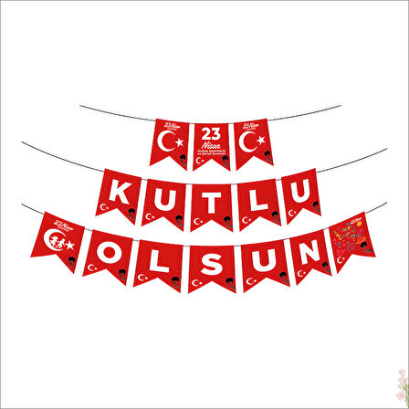 23 Nisan Kutlu Olsun Flama - 2,70 mt