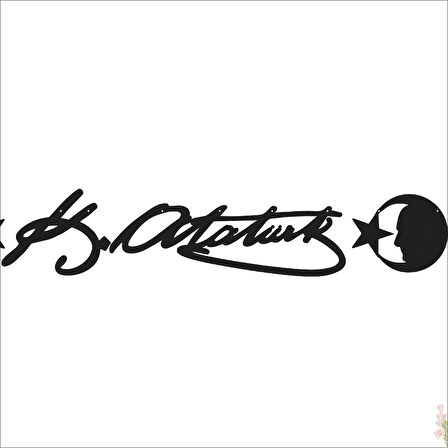 Kemal Atatürk İmza, Karton - 1 mt