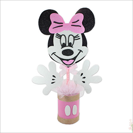 Minnie Mouse Masa Süsü, 45cm x 20cm - Pembe