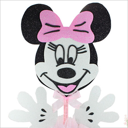 Minnie Mouse Masa Süsü, 45cm x 20cm - Pembe