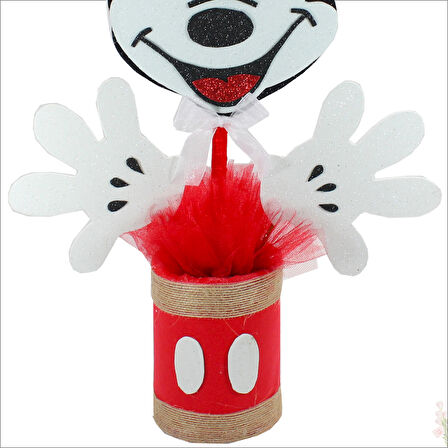 Minnie Mouse Masa Süsü, 45cm x 20cm - Kırmızı