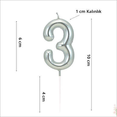 3 Rakam Gümüş MuM