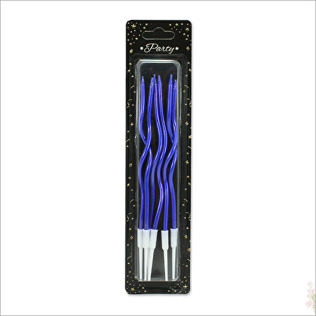 Spiral Krom MuM, 15 cm x 6 Adet - Mavi