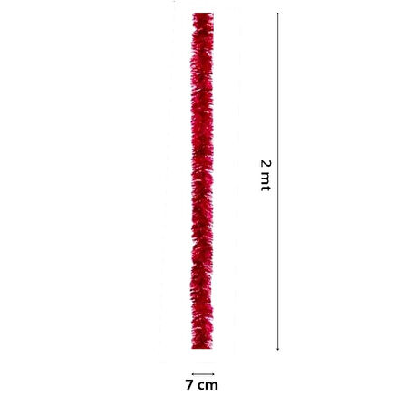 Parti Boyun Simi, 7 cm x 2 mt - Kırmızı