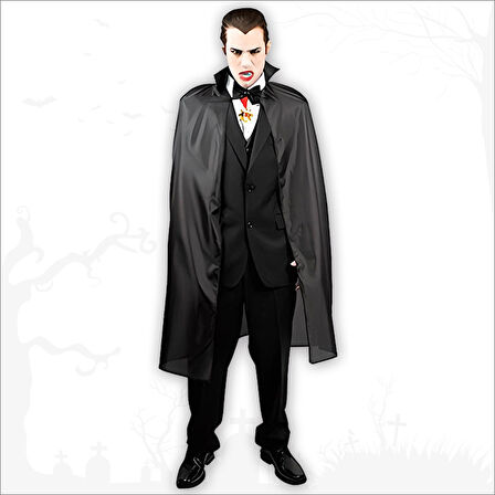 Yetişkin Cadı ve Vampir Pelerini, 120 cm