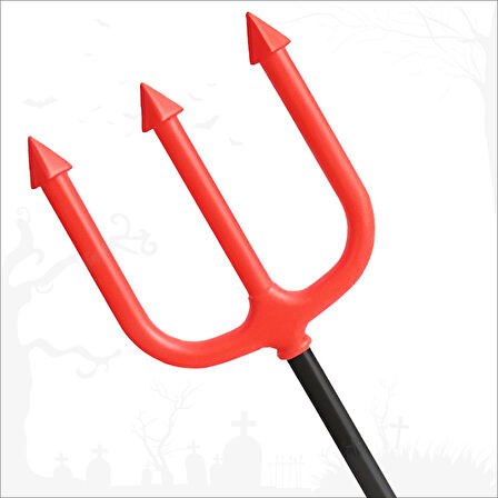 Halloween Plastik Şeytan Çatalı, 110cm x 16cm