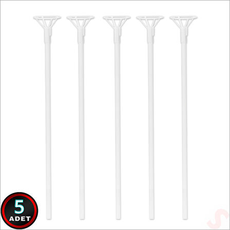 40cm Balon Çubuğu ve Takma Aparatı Seti, Balon Hariç - 5 Set