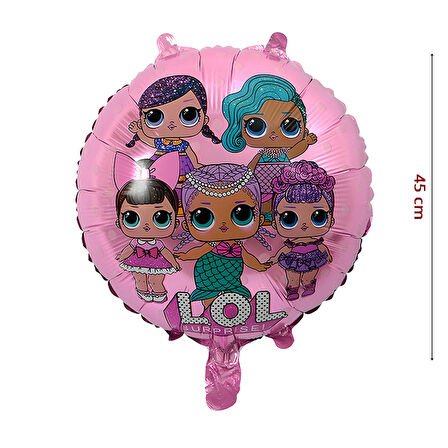 LoL Bebek 45cm Folyo Balon - Pembe