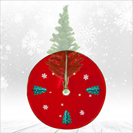 Yılbaşı Çam Ağacı Altı Örtüsü - 90 cm