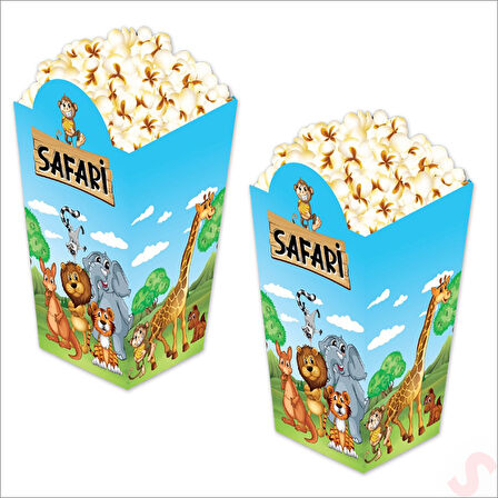 Safari Sevimli Hayvanlar Mısır Kutusu - 8 Adet