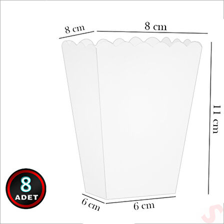 Safari Sevimli Hayvanlar Mısır Kutusu - 8 Adet