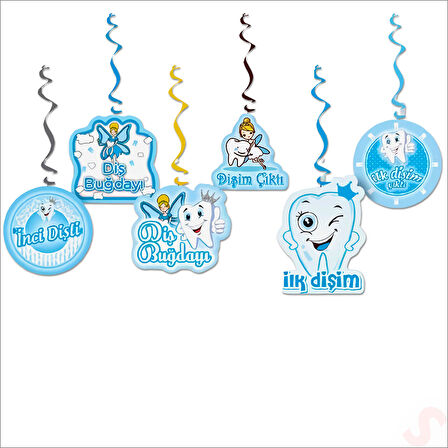 İlk Dişim 6'lı Tavan SüSü, 70 cm - Mavi